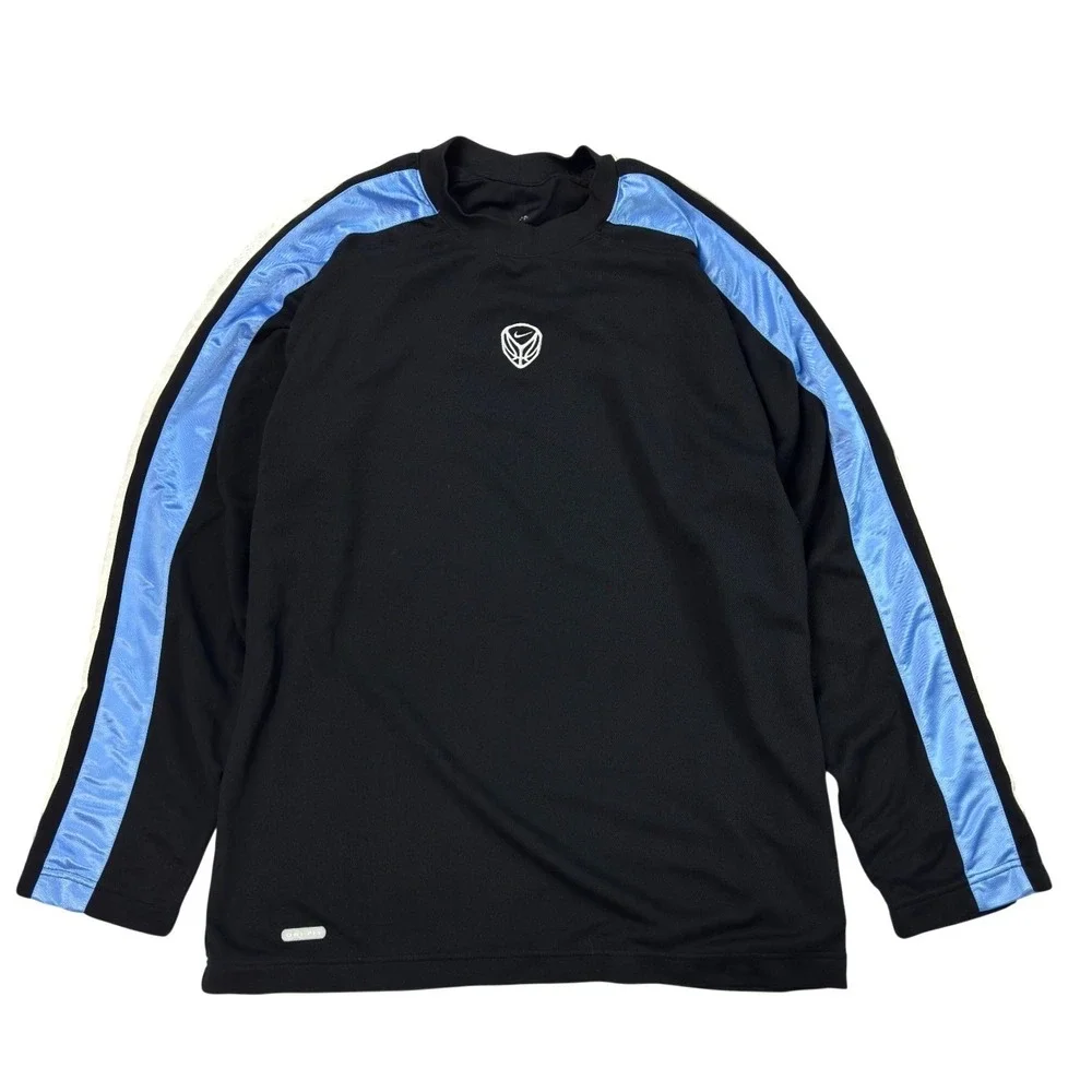 Vintage Nike Center Swoosh Sweatshirt Mens Size L Basketball Warm‎ Up Crew Y2K